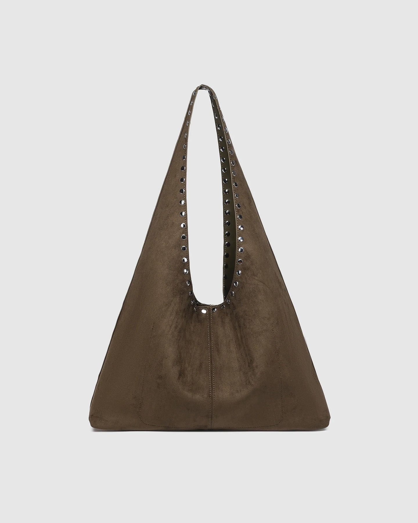 HAILEY SUEDETTE SHOULDER BAG - OLIVE
