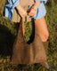 HAILEY SUEDETTE SHOULDER BAG - OLIVE