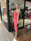 SEBASTIAN DRESS- DARK CORAL