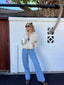 THE BELLE PU BOMBER - CREAM