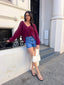 AMELIE CARDIGAN - WINE