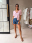 ESSEX STITCH SHORT- MID BLUE