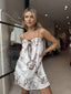 MOCHA FLORAL SUNDRESS