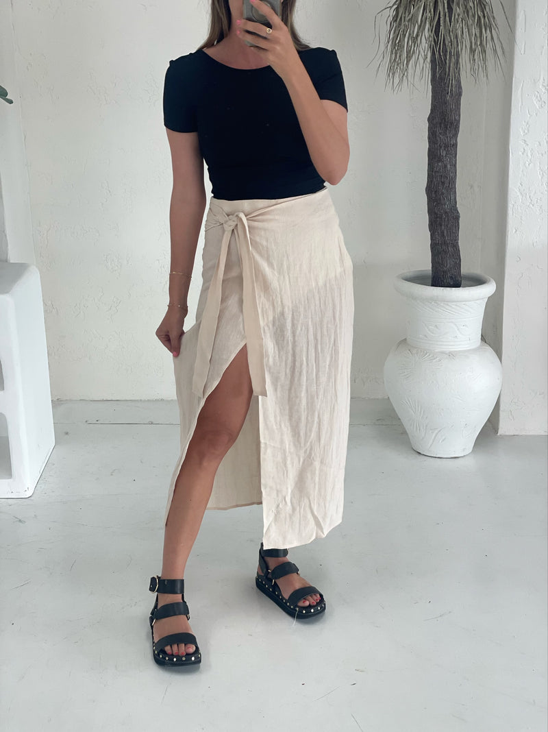 Lolli Wrap Skirt - Natural