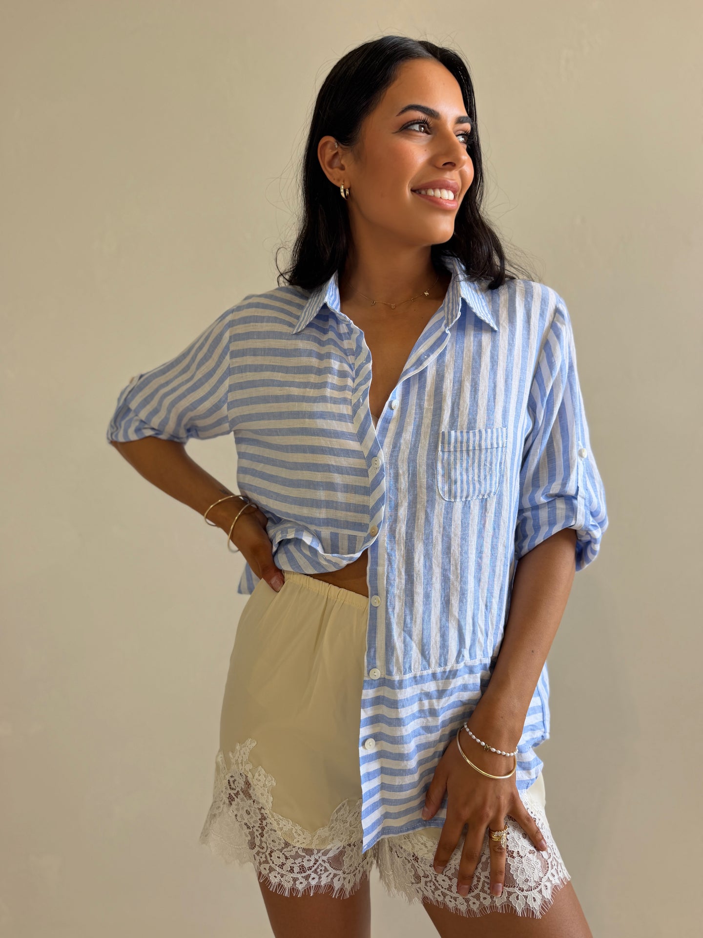 RHUBARB LINEN SHIRT
