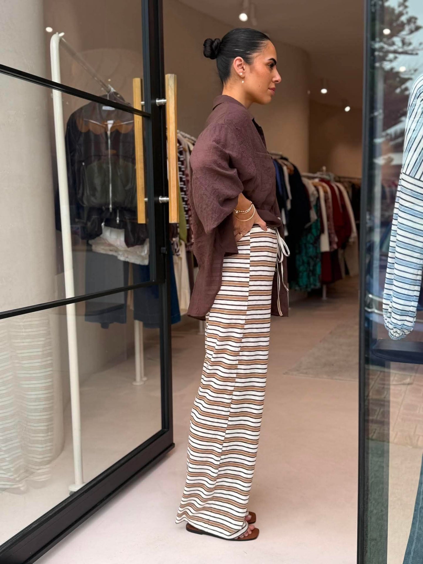 LAGUNA STRIPE PANT-CABANA