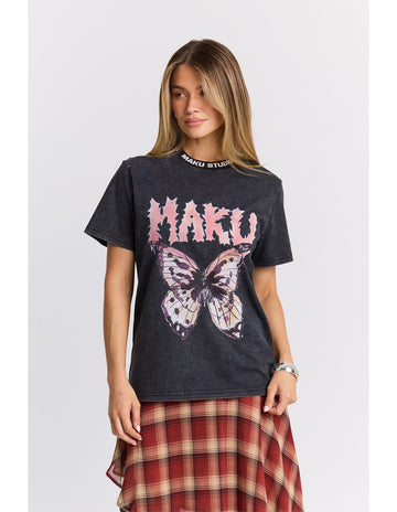 TATTOO BUTTERFLY TEE- MAKU