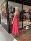 BAJA ONE SHOULDER DRESS - PUNCH