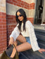 MARCELLO CROCHET TOP - CREAM