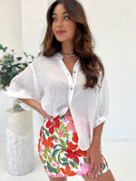Jemma Linen Blouse - White