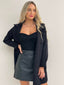 ZUZU COATIGAN - BLACK