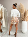 Bobby Skirt - Orange Floral