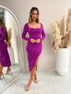 Bobbie Bodycon Dress - Violet