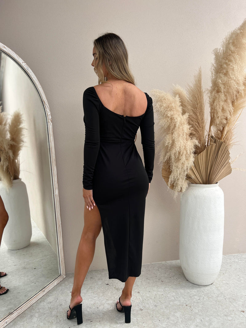 The Bobbie Bodycon Dress - Black