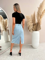 Move Over Denim Skirt