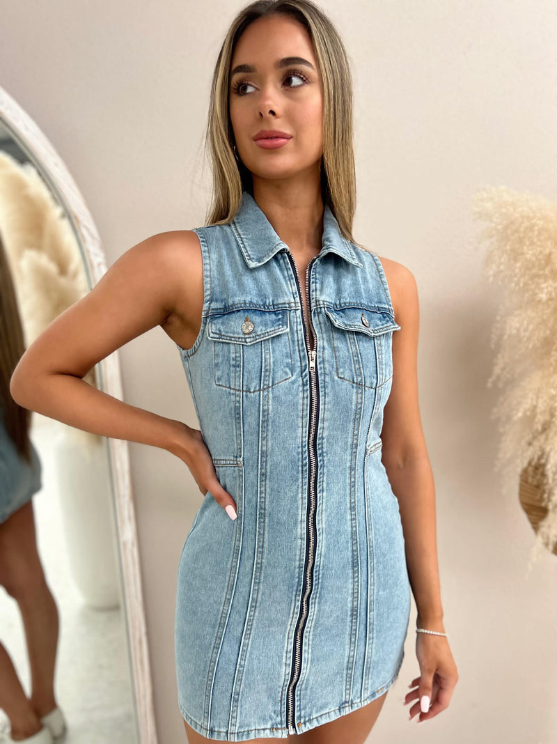 Bloom Denim Mini