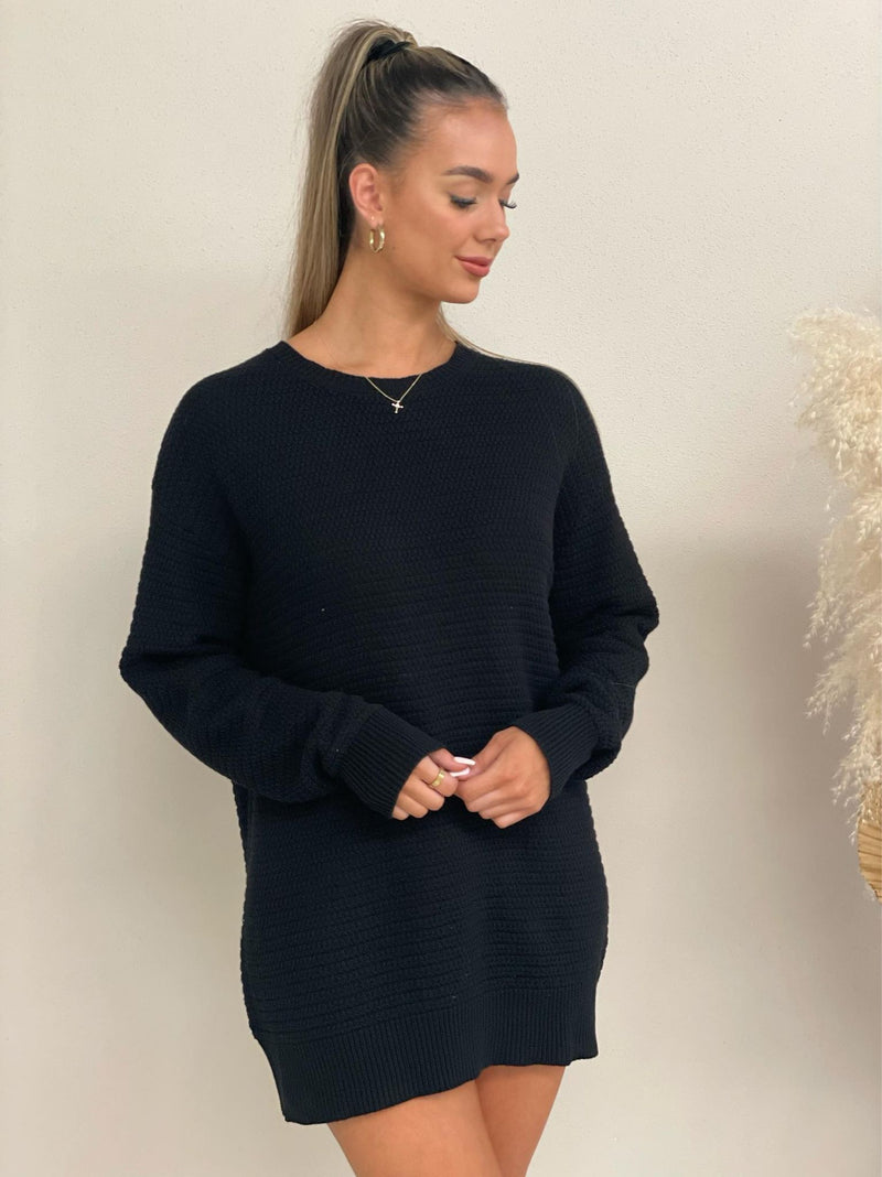 Veronica Jumper Dress - Black