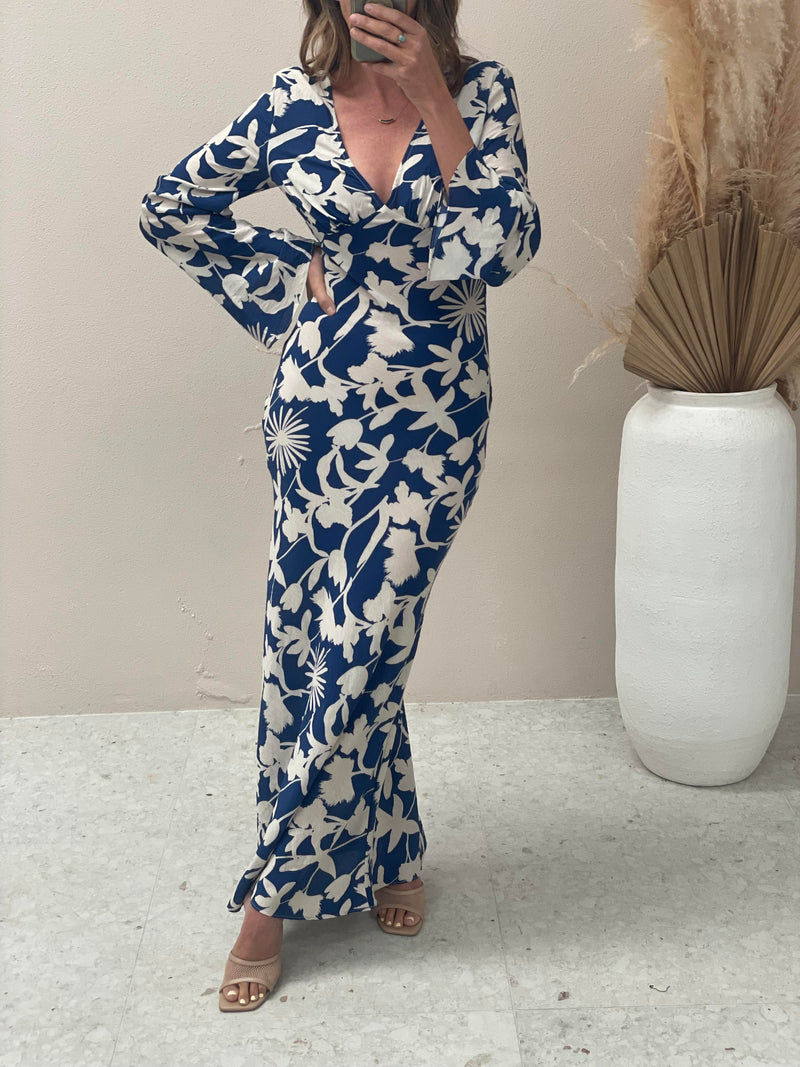 Gretta Dress - Blue Floral