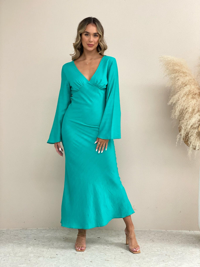 Gretta Maxi Dress - Turquoise