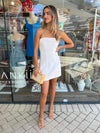 Lyra Linen Dress - White
