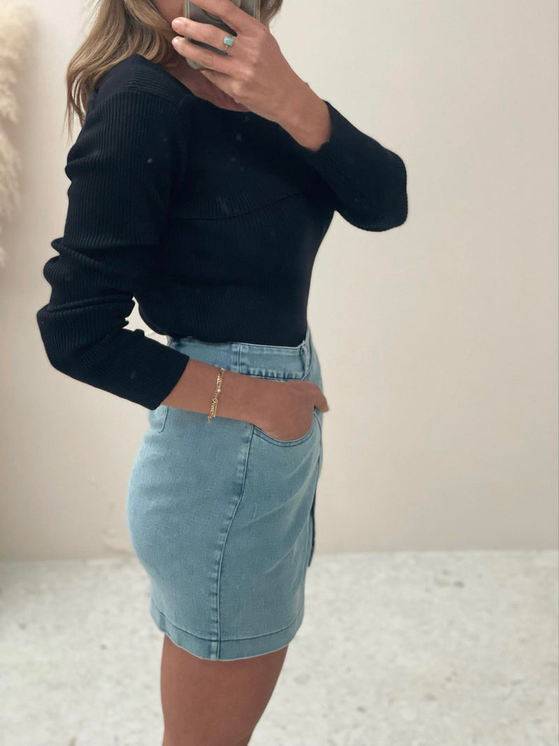 PRE ORDER Baja Denim Mini Skirt