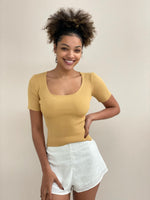 Square Neck Crop
