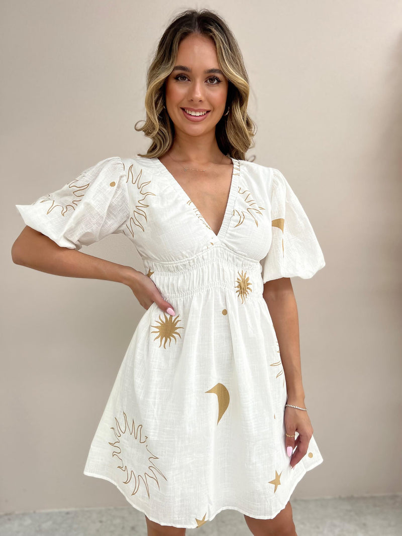 White Star Mini Dress
