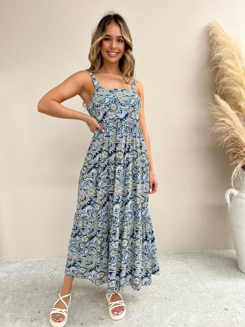 Zuma Maxi - Blue Paisley