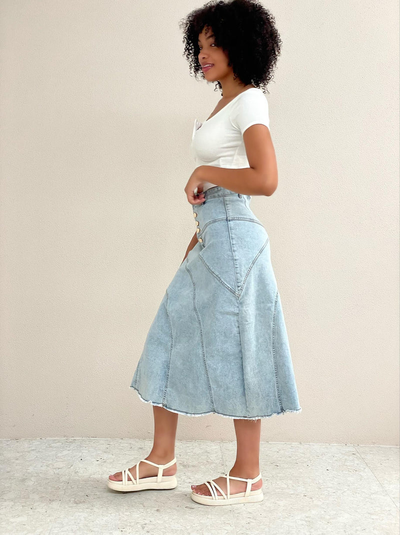 Macey Denim Skirt