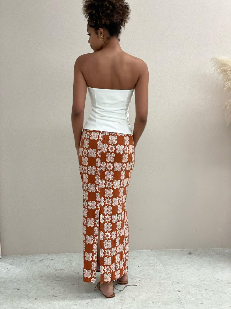 Ashton Strapless Top - White