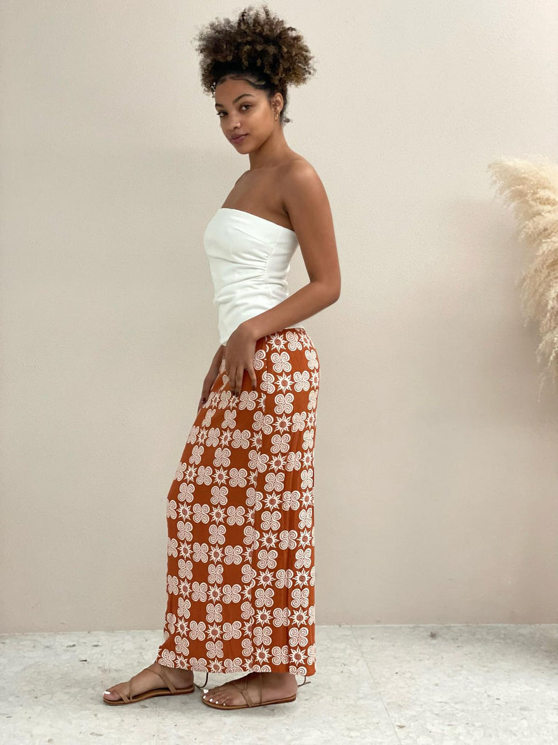 Ashton Strapless Top - White
