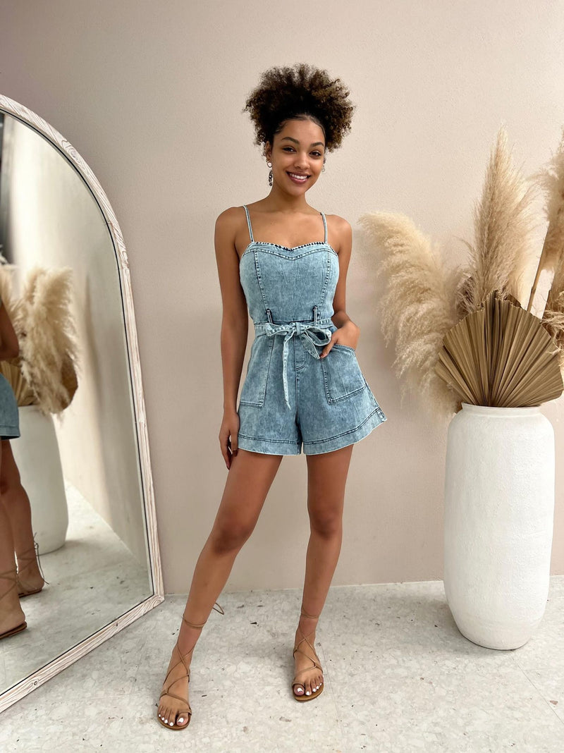 Indi Denim Playsuit