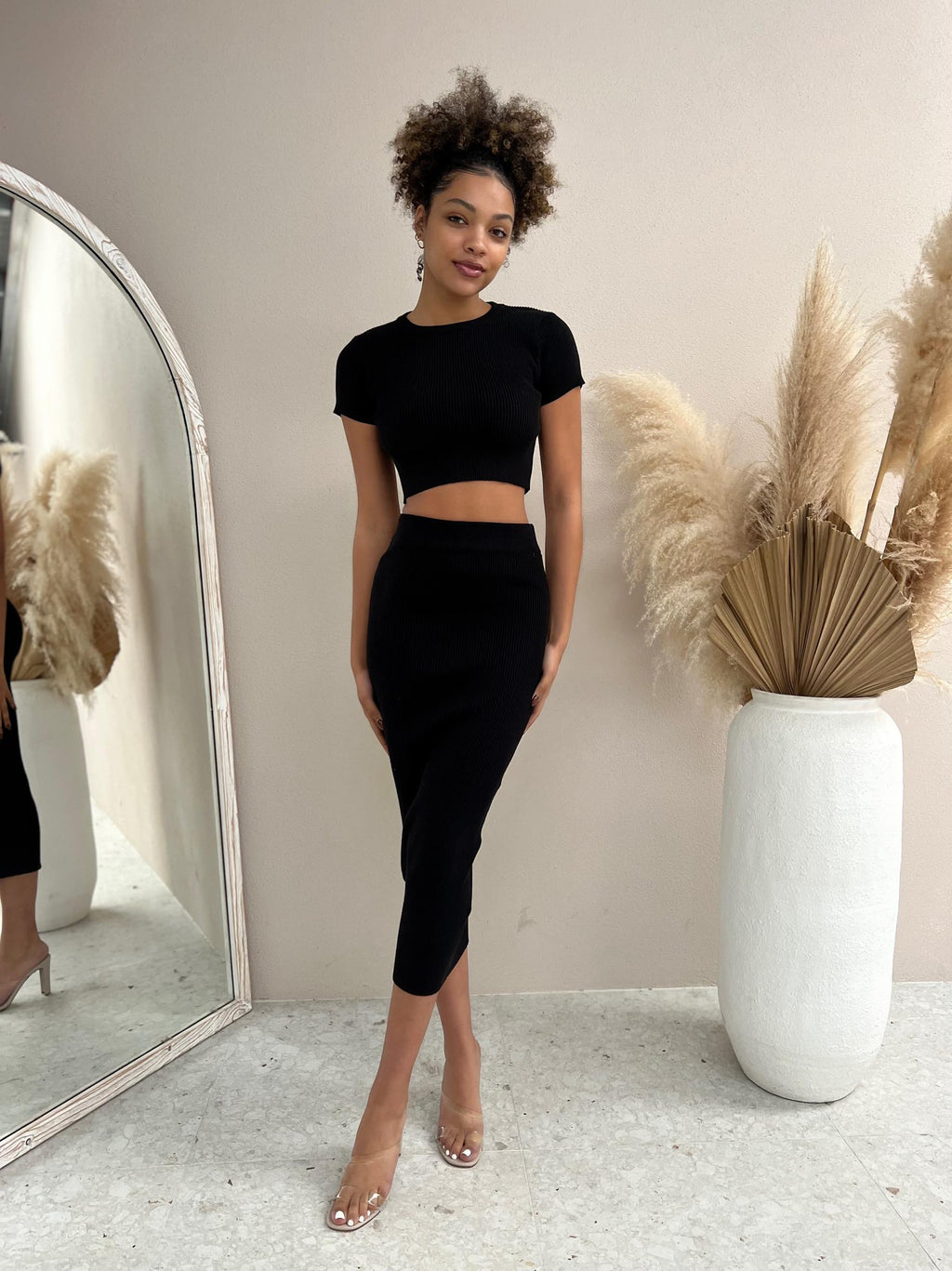 Izzy Knit Set - Black