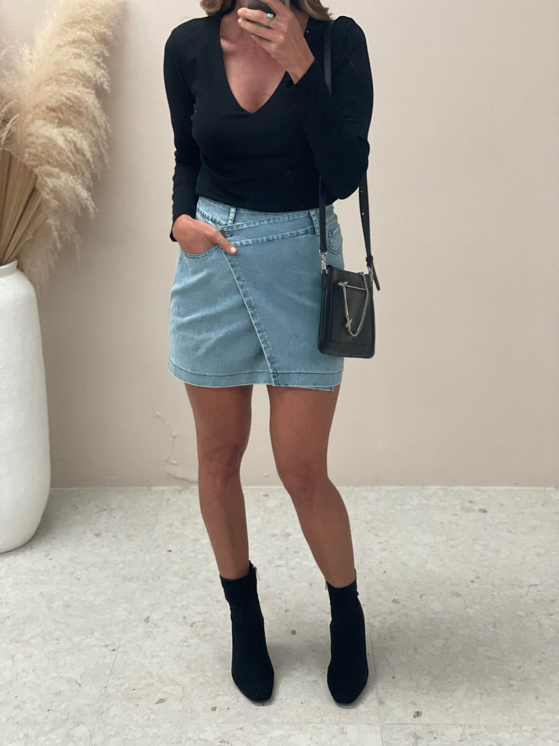 PRE ORDER Baja Denim Mini Skirt