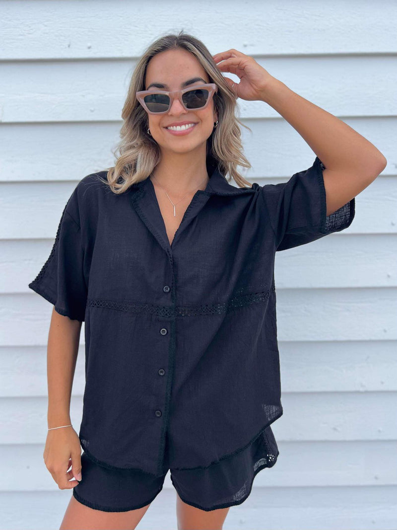Positano Crochet Set - Black
