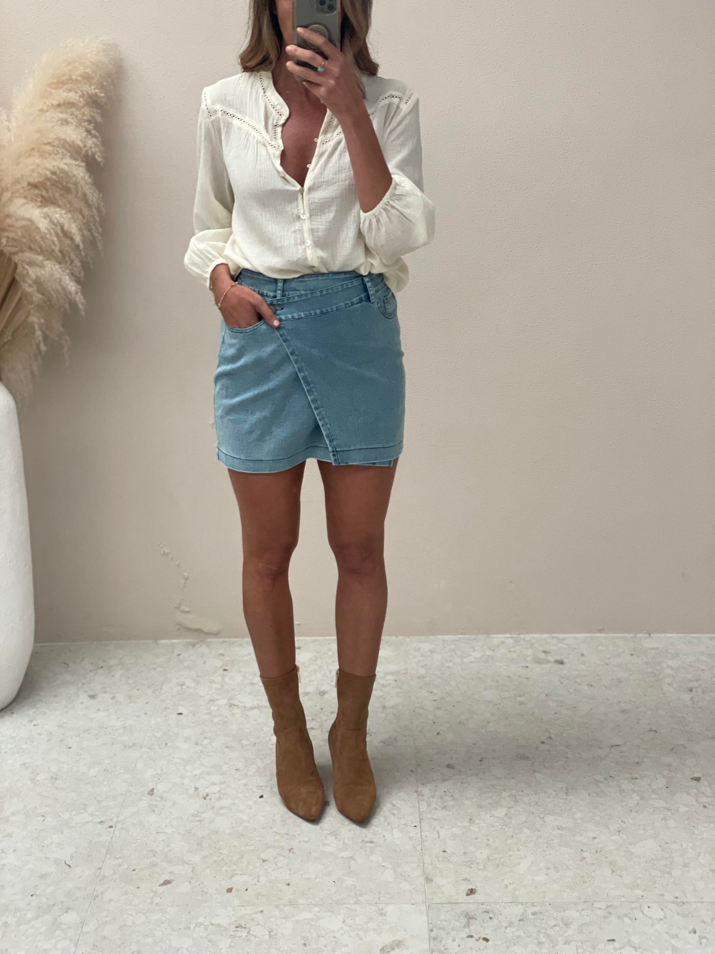 Be My Baby Denim Mini Skirt