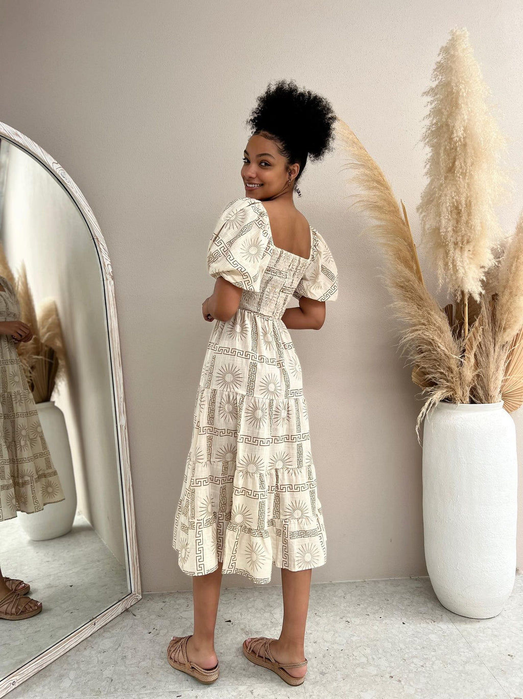 Greek Sun Midi Dress