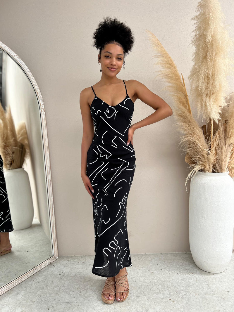 Swirly Maxi Dress