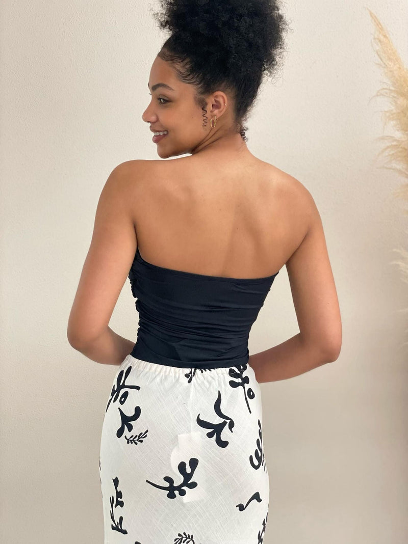 Satari Strapless Top - Black
