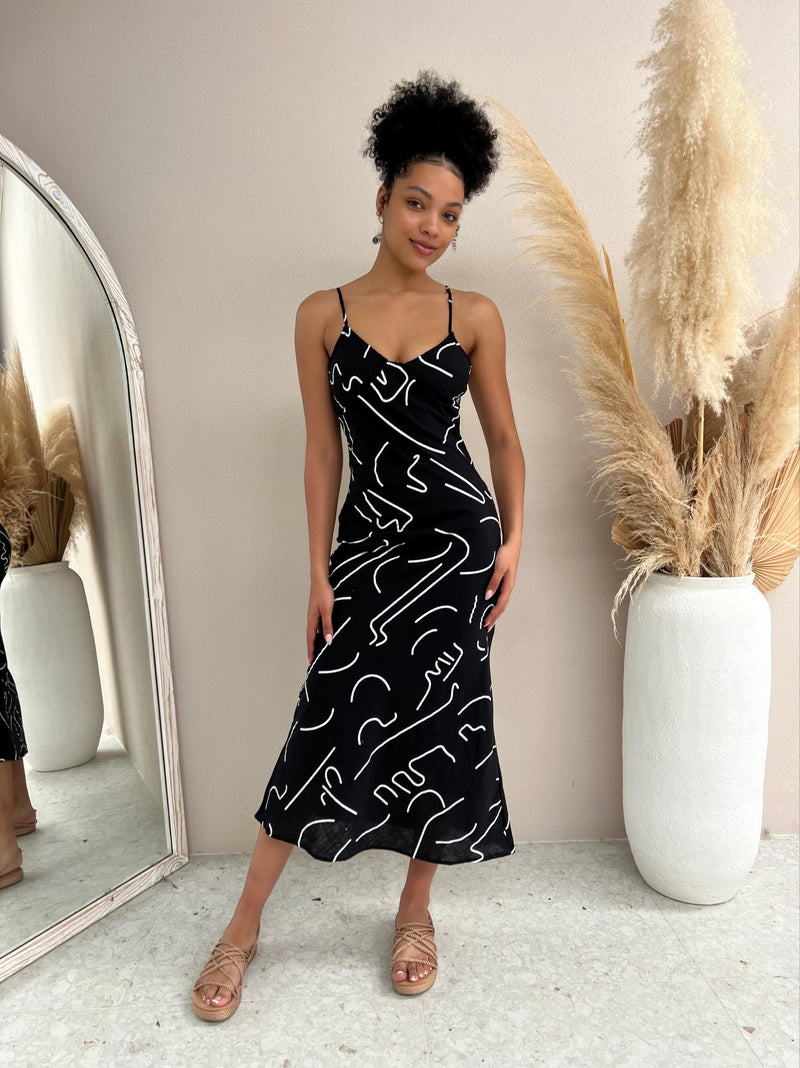 Swirly Maxi Dress