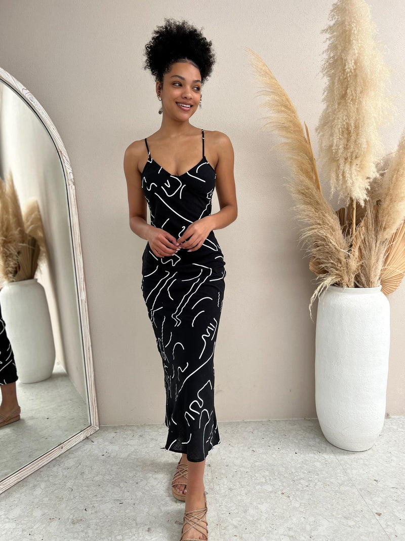 Swirly Maxi Dress