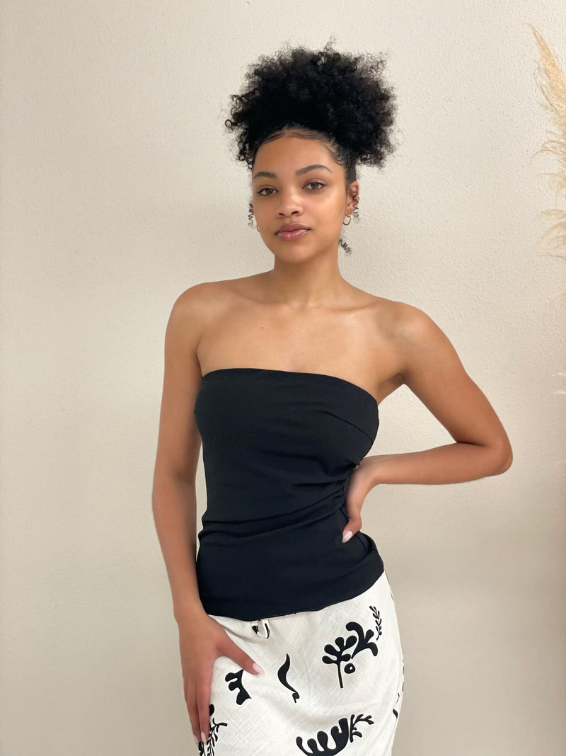 Ashton Strapless Top - Black