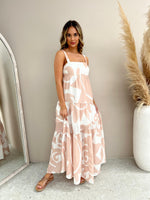 Daley Dress - Sand/White