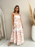 Daley Dress - Sand/White