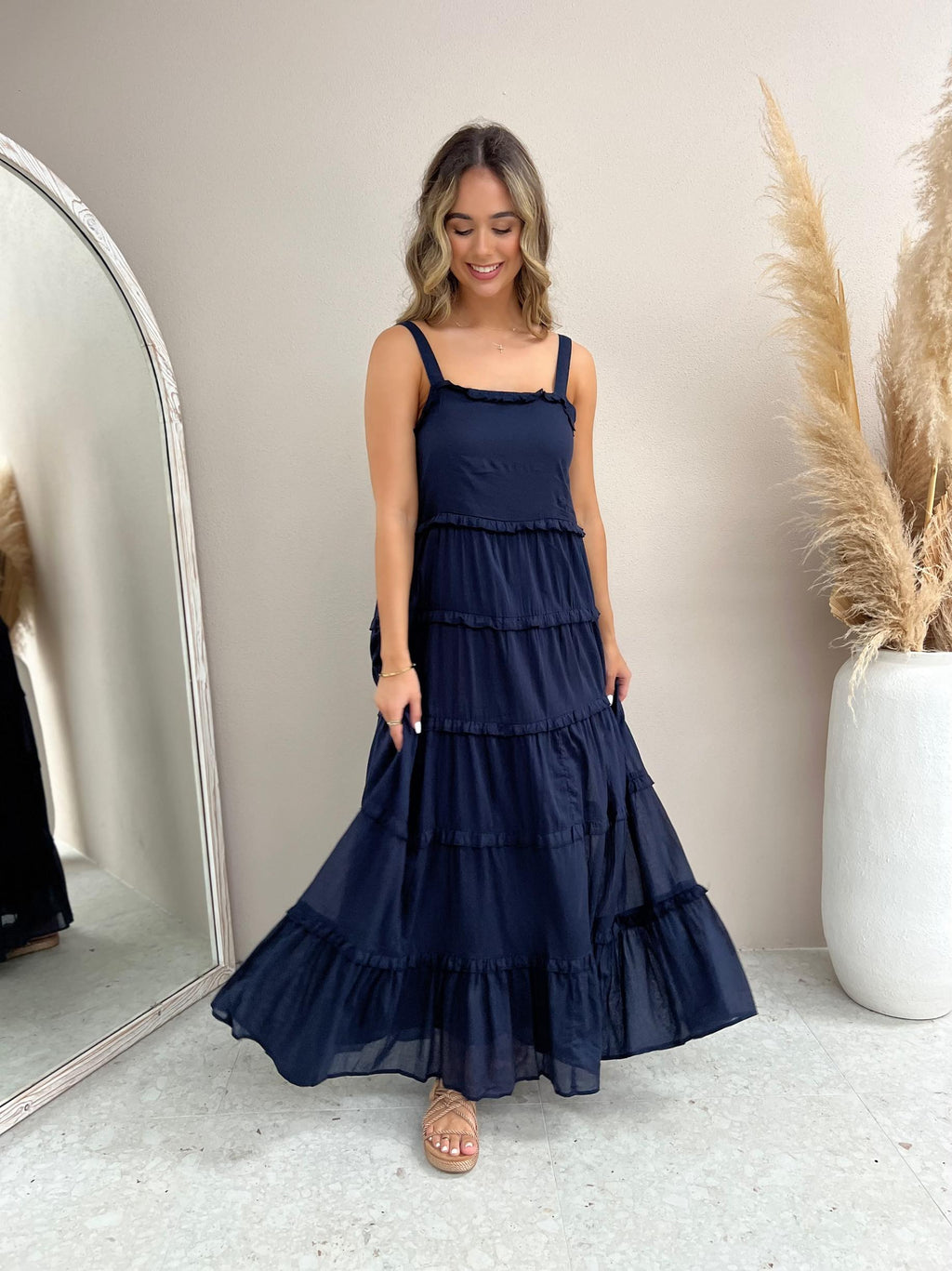 Castro Dress - Navy