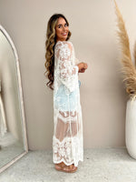 Imogen Lace Kimono - White