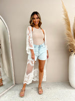 Imogen Lace Kimono - White