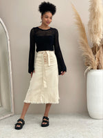 Crochet LS Top - Black