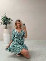 Bellany Dress - Green Floral