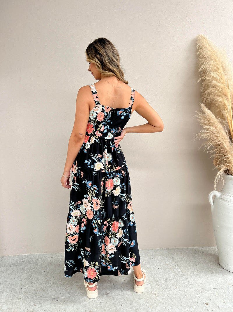 Zuma Maxi - Black Floral